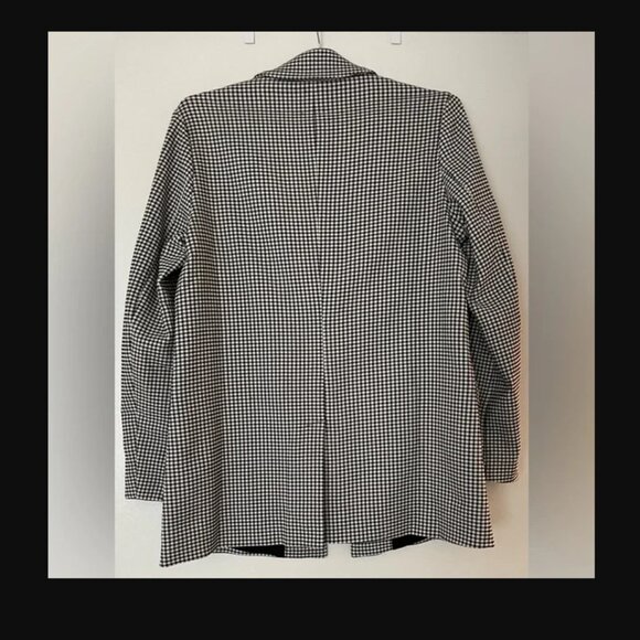 Adrianna Papell Houndstooth One-Button Blazer Jacket Black & White – XL - Picture 4 of 4